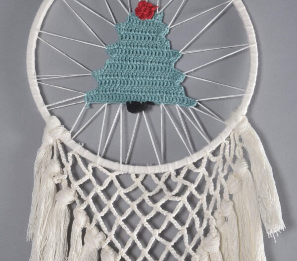 Crochet Christmas Tree Dreamcatcher - Image 2